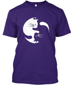 Cat Yin Yang Pattern Shirt