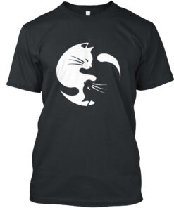Cat Yin Yang Pattern Shirt