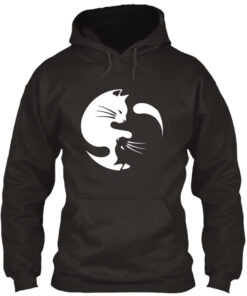 Cat Yin Yang Pattern Shirt