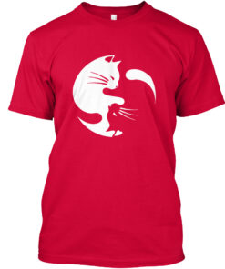 Cat Yin Yang Pattern Shirt