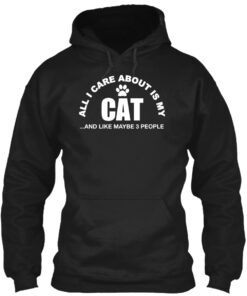 All I Care About Is My Cat And 3 People Shirt