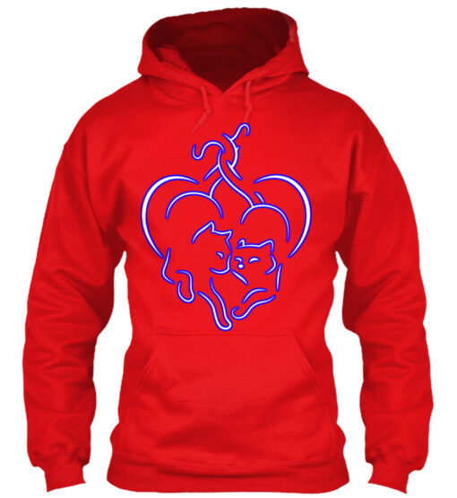 Love Heart Cat Shirt