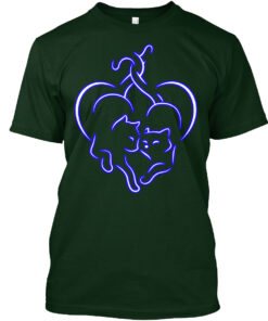 Love Heart Cat Shirt
