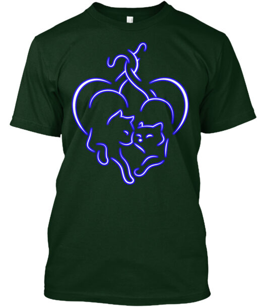 Love Heart Cat Shirt