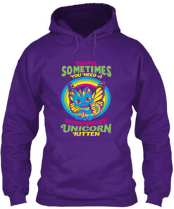 Rainbow Butterfly Unicorn Kitten Shirt