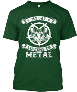 My Cat Listen To Metal Shirt