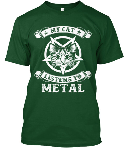 My Cat Listen To Metal Shirt