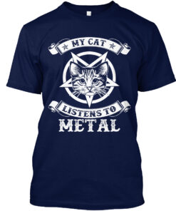 My Cat Listen To Metal Shirt