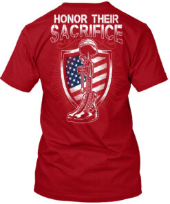 Honor Their Sacrifice Veteran Shirt