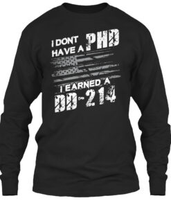 Proud To Be A Veteran Earned A Dd-214 Shirt