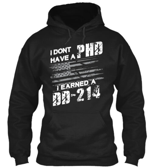 Proud To Be A Veteran Earned A Dd-214 Shirt