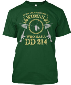Never Underestimate A Women Veteran Shirt