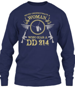 Never Underestimate A Women Veteran Shirt
