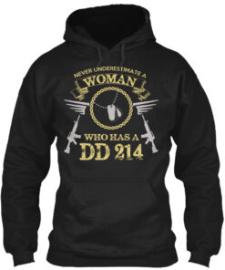 Never Underestimate A Women Veteran Shirt