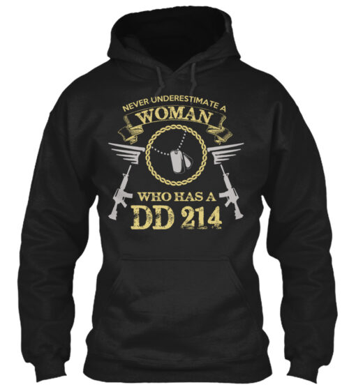 Never Underestimate A Women Veteran Shirt