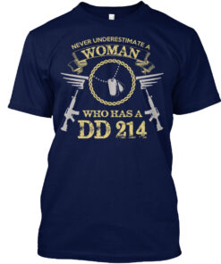 Never Underestimate A Women Veteran Shirt