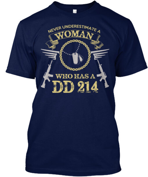Never Underestimate A Women Veteran Shirt
