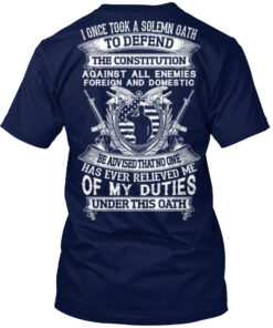To Defend The Constitution Against All Enemies Veteran Shirt