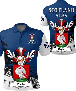 Daile or Dale Scottish Family Crest Scotland Special Polo Shirt - Golf Shirt