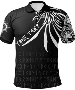Custom Special Raven Polo Shirt - Tattoo Style