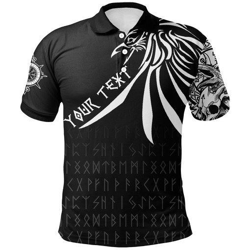 Custom Special Raven Polo Shirt - Tattoo Style