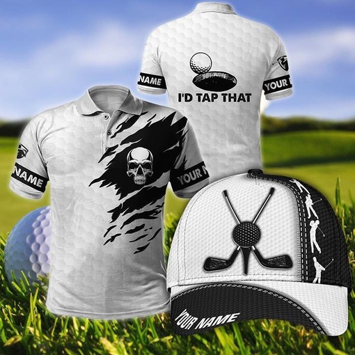 Custom Name Xt Golf Lover Combo Polo + Cap No7