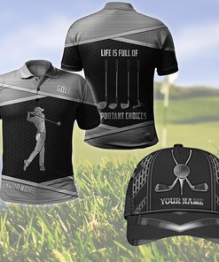 Custom Name Xt Golf Lover Combo Polo + Cap No3