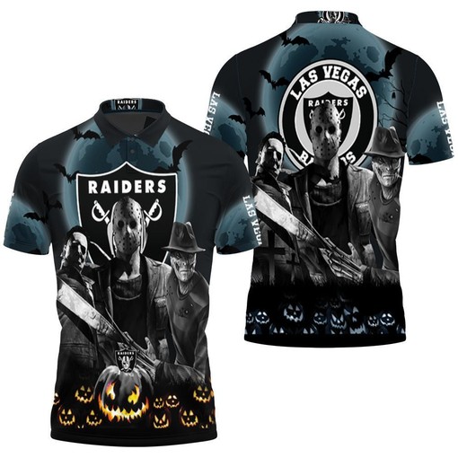 Las Vegas Raiders Halloween Horror T Shirt Hoodie 3D Polo Shirt