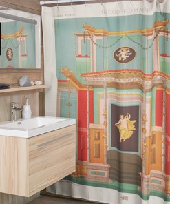 Eco-Friendly Divine Rome Greece Shower Curtain, Greek Roman Inspired Design for Bathroom Decor