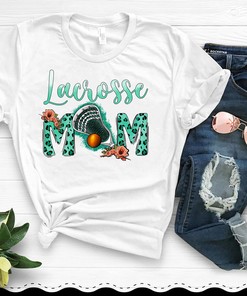 Vintage Style Leopard Lacrosse Mom - Western Lacrosse Mom T-Shirt, Hoodie Sweatshirt