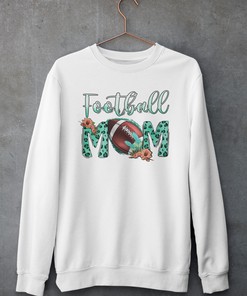 Vintage Style Leopard Football Mom - Western Football Mom T-Shirt, Hoodie, And Crewneck Sweatshirt