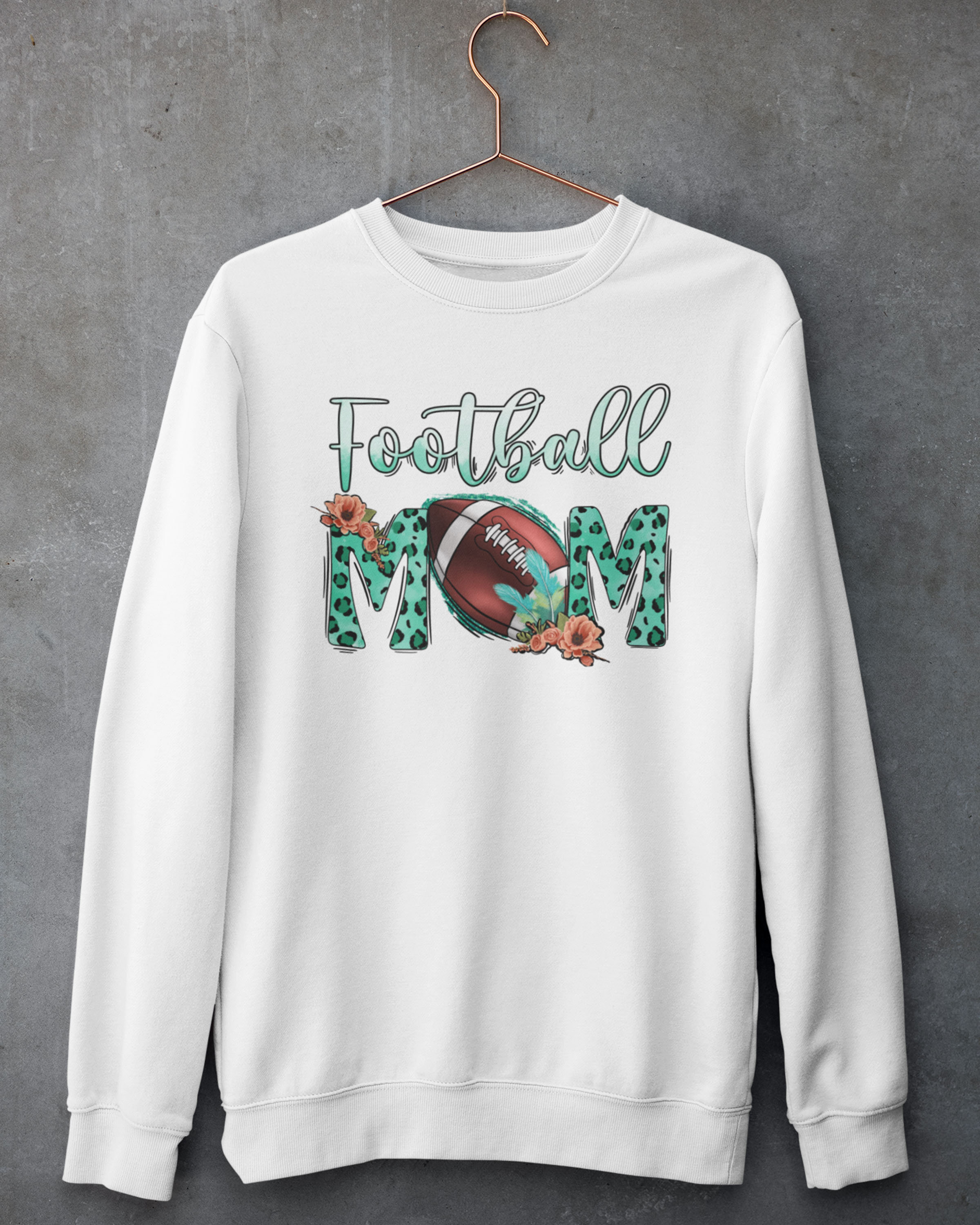Vintage Style Leopard Football Mom - Western Football Mom T-Shirt, Hoodie, And Crewneck Sweatshirt