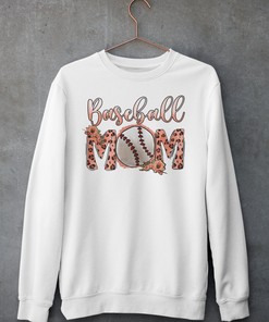 Vintage Style Leopard Baseball Mom - Western Baseball Mom T-Shirt, Hoodie, And Crewneck Sweatshirt