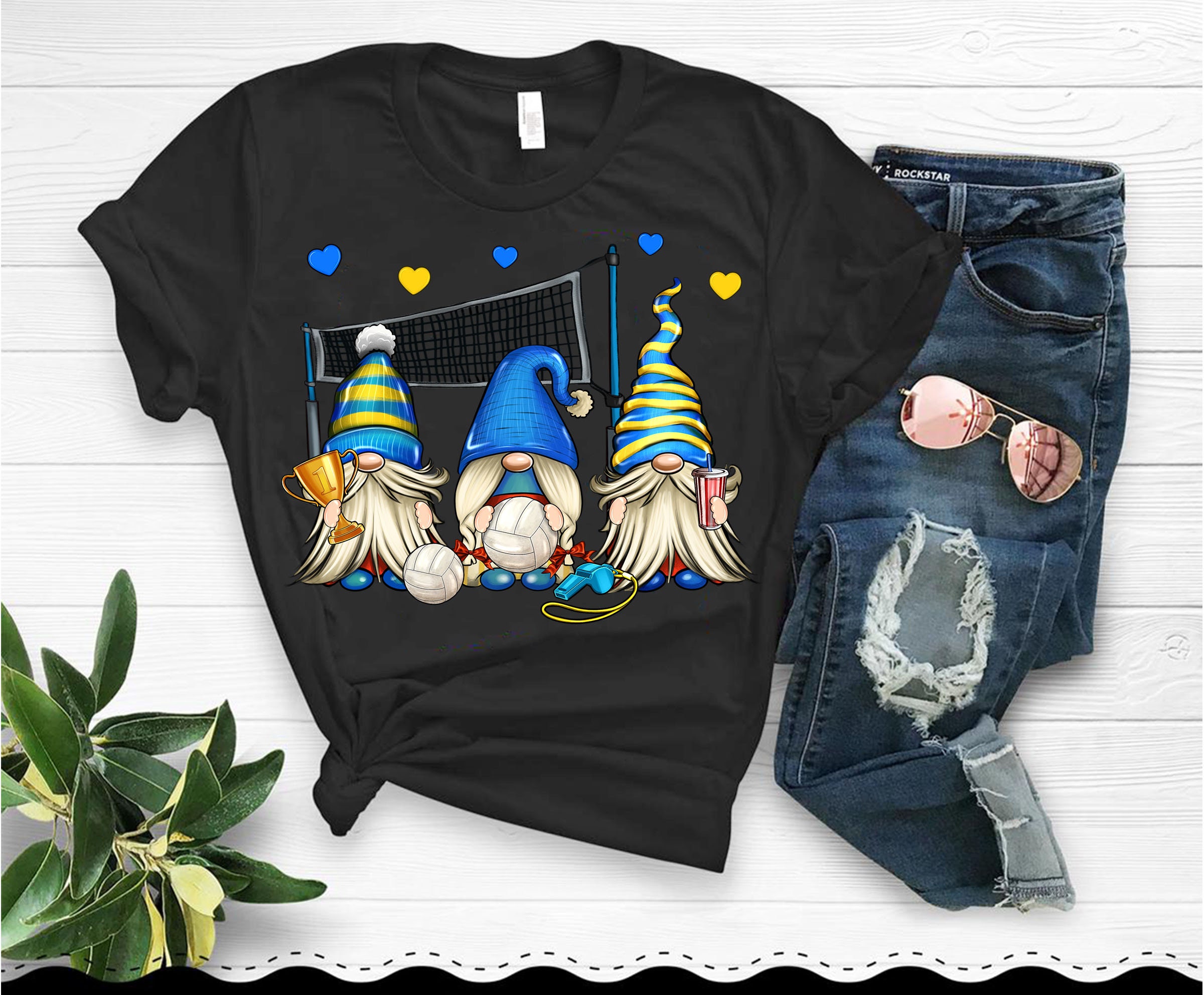 Volleyball Gnomes Design - Volleyball T-Shirt, Hoodie, And Sweatshirt - Image 2