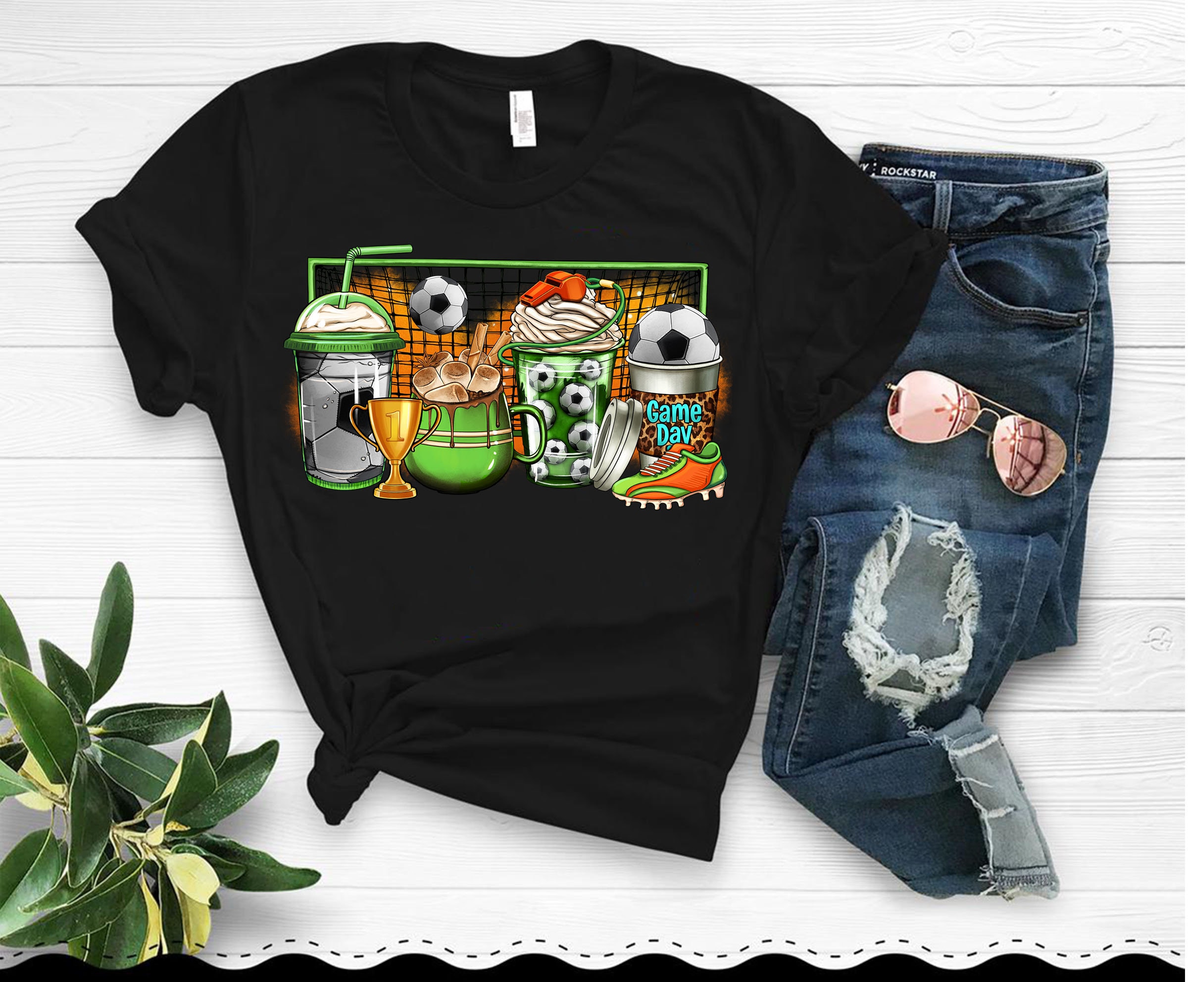 Vintage Style Soccer Love Coffee Cups - Soccer T-Shirt, Hoodie, And Sweatshirt - Image 2