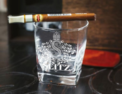 SEITZ - WHISKEY SET (Wooden box + Decanter + 4 Glasses + 4 Coasters) - Image 4