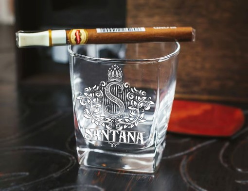SANTANA - WHISKEY SET (Wooden box + Decanter + 4 Glasses + 4 Coasters) - Image 3