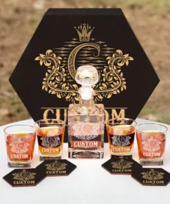 CUSTOM NAME - WHISKEY SET