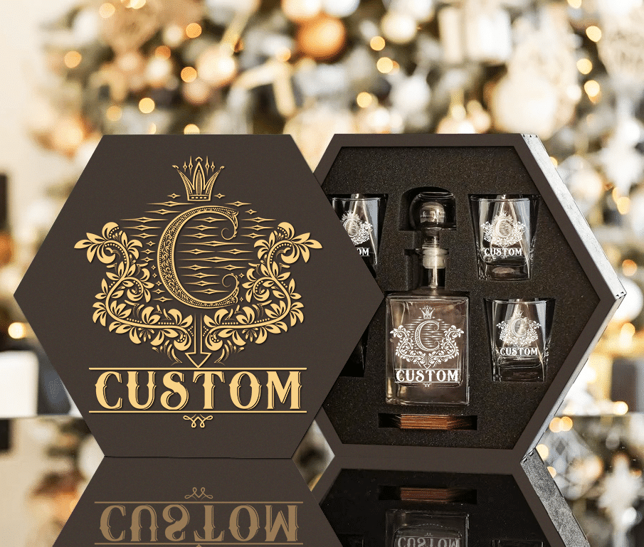 CUSTOM NAME - WHISKEY SET