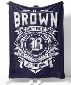 Brown Fix Quilt Blanket DS9