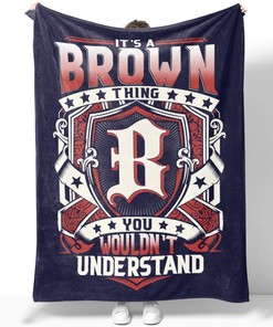 Brown Thing Quilt Blanket DS1