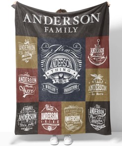 Anderson Family Quilt Blanket DS12