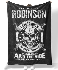 Robinson I Have 3 Sides Quilt Blanket DS3