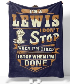 Lewis Don't Stop Quilt Blanket DS4