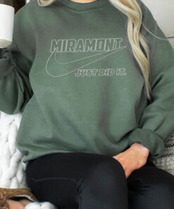 MIRAMONT Embroidered Name Shirt, Personalized Custom Name Embroidery Sweatshirt, Hoodie